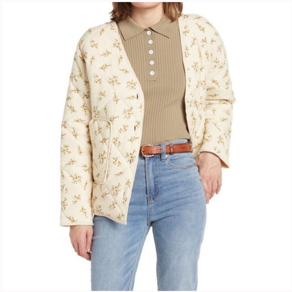 Elodie Quilted Floral Jacket